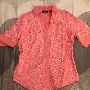 Pink buttoned down size medium